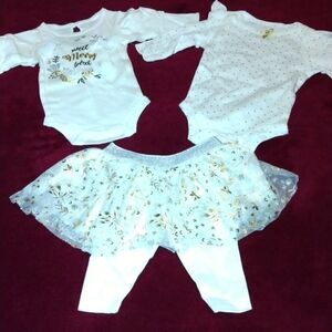 Baby Starters Bundle Onesie Bodysuit Legging Tutu Holiday Outfit